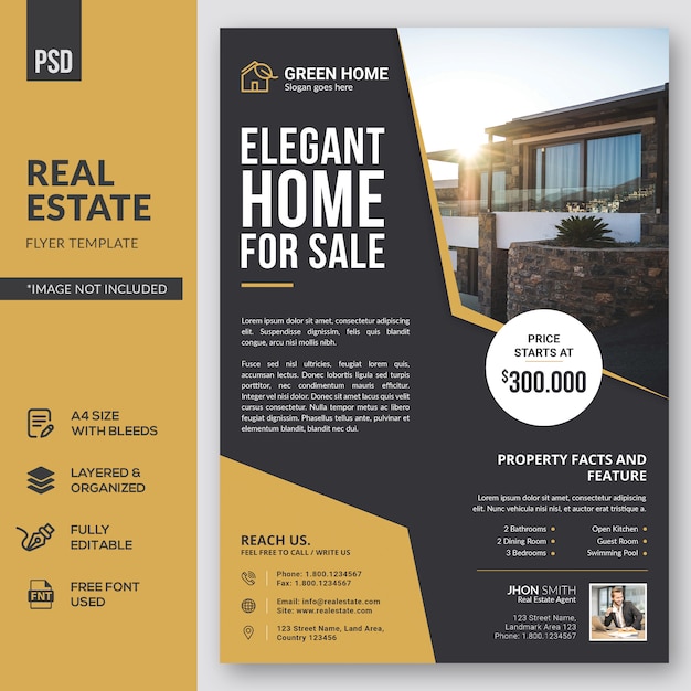 PSD real estate flyer