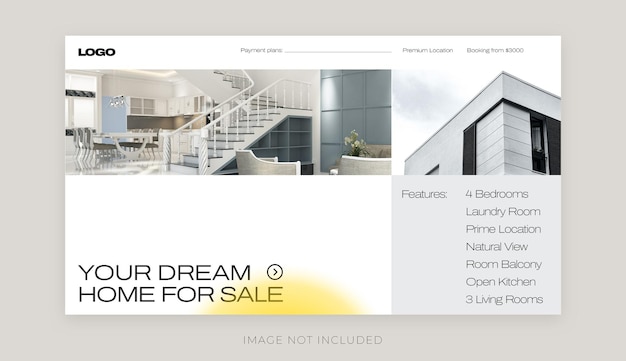 PSD real estate house and property banner template