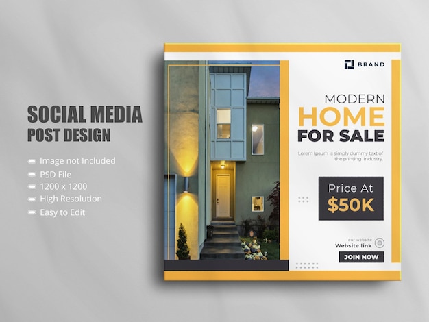 Баннер продажи недвижимости в социальных сетях для истории в instagram