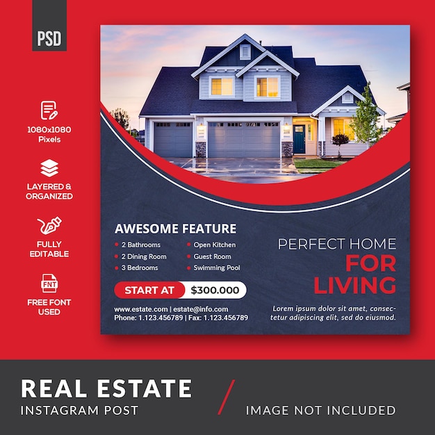 PSD real estate instagram post