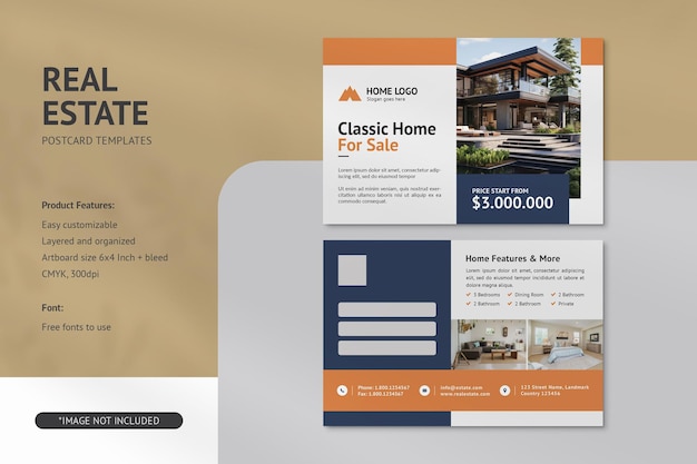 PSD real estate postcard psd templates