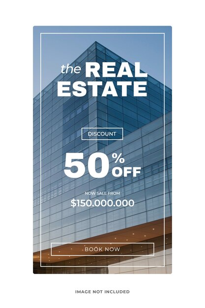 PSD real estate promotiona instagram template psd