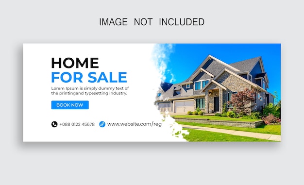 Real estate property house social media post banner template