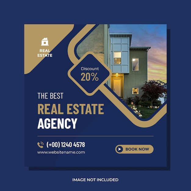 Real estate property sale instagram post template