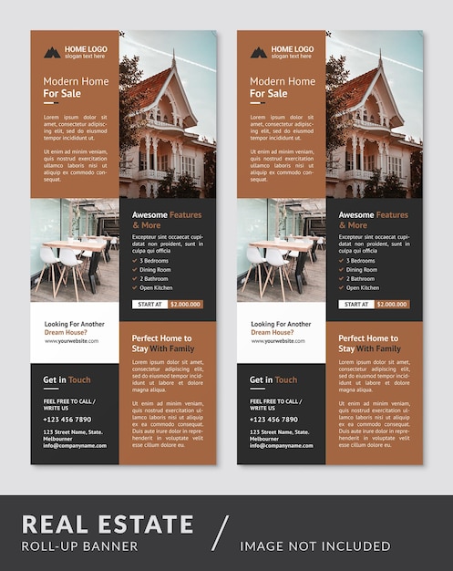 Real estate roll up banner