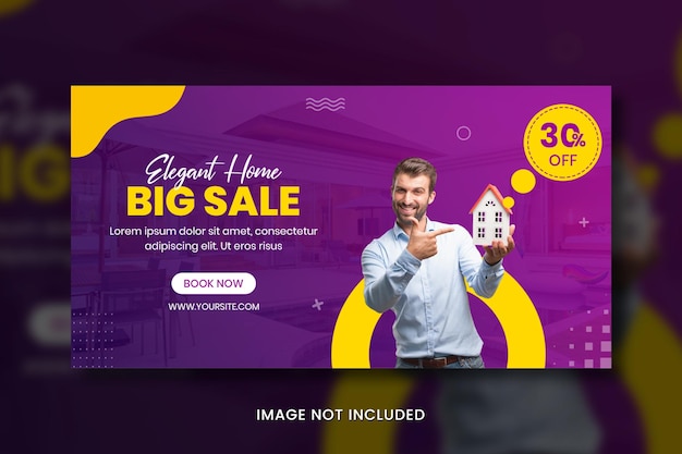 Real estate sale banner design