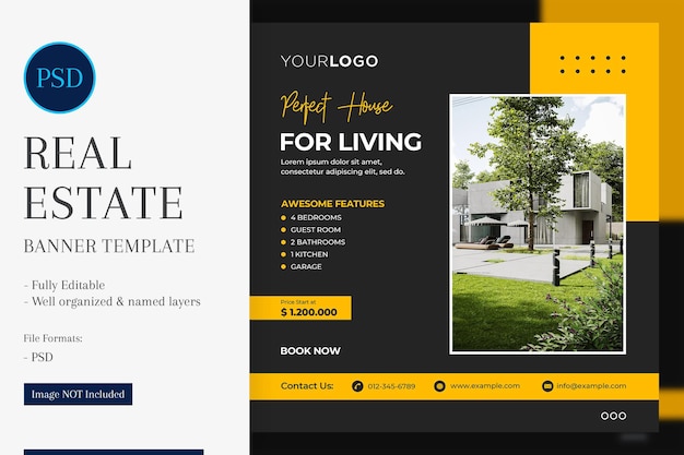 Real estate social media post design template elevate your online presence amp property marketing