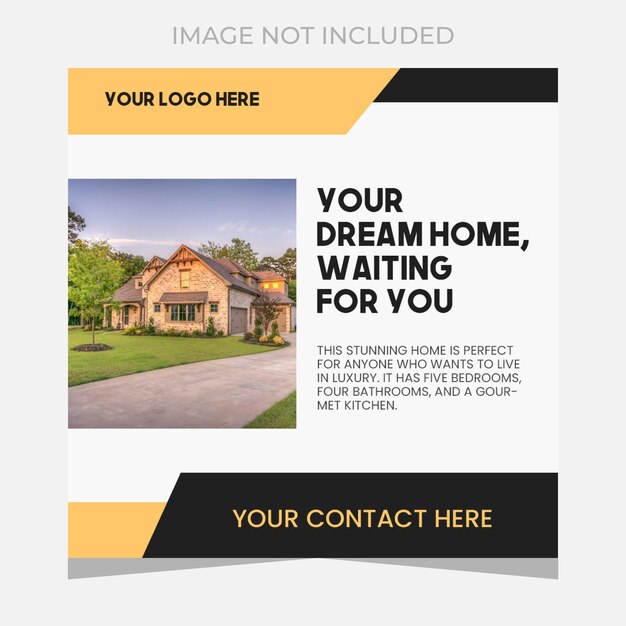 Real estate social media post design