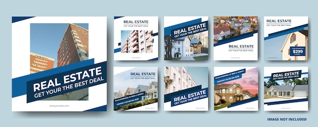 PSD real estate social media post templates