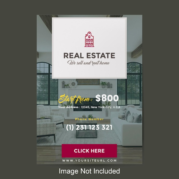 PSD real estate social media template