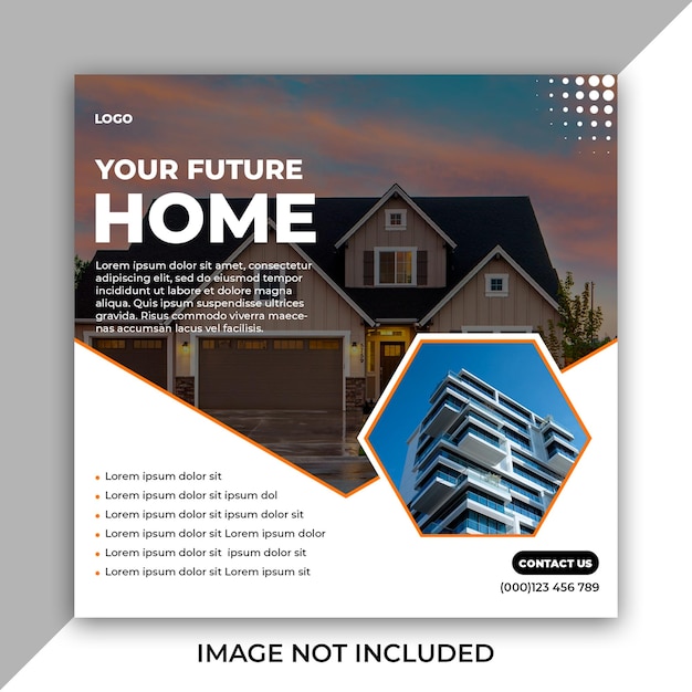 PSD real estate social post template