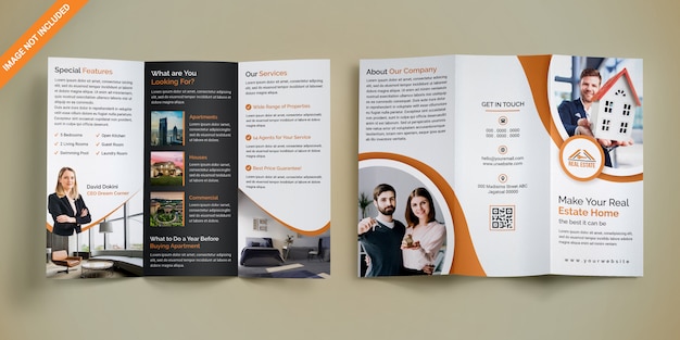 PSD real estate trifold brochure