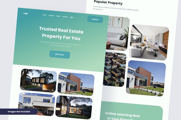 PSD real estate website template