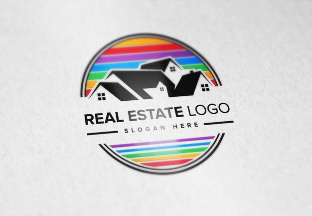 PSD real estste or property logo collection vector