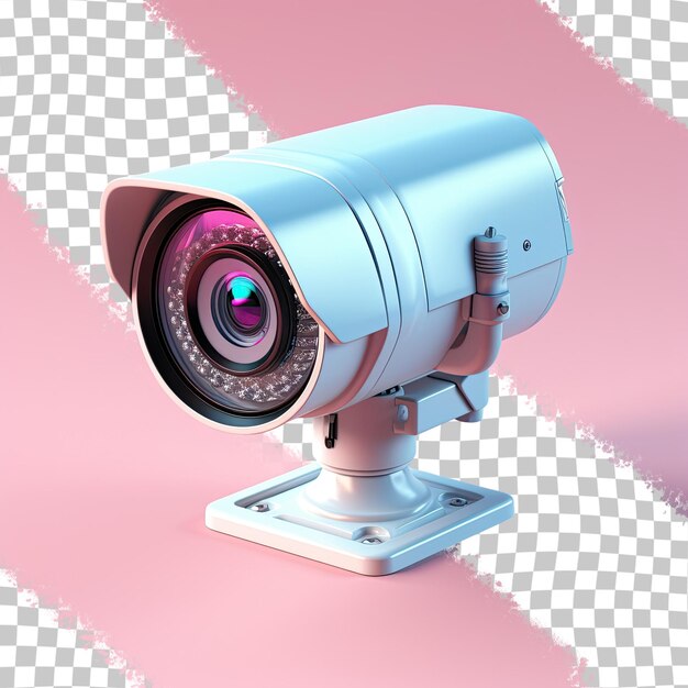 PSD real life surveillance camera transparent background