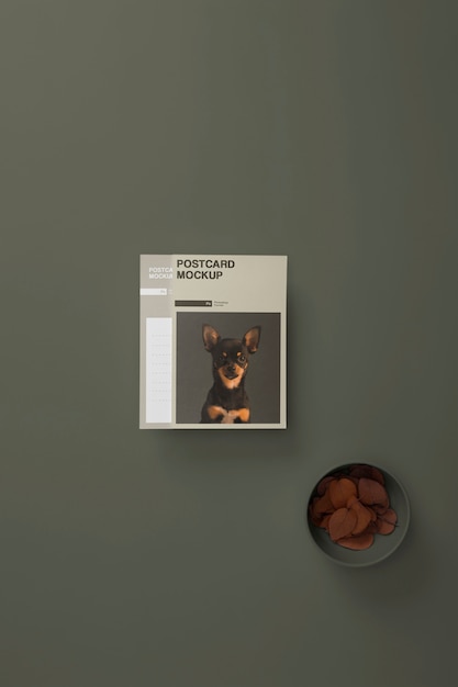 Real postcard mockup design