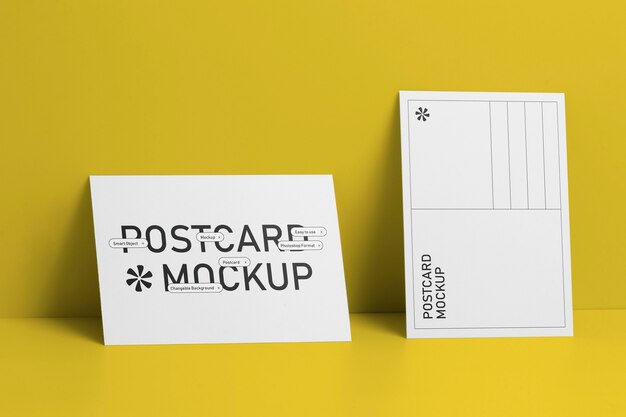 Real postcard mockup design