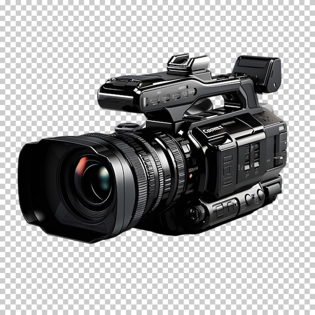 PSD fotocamera realista con sfondo trasparente