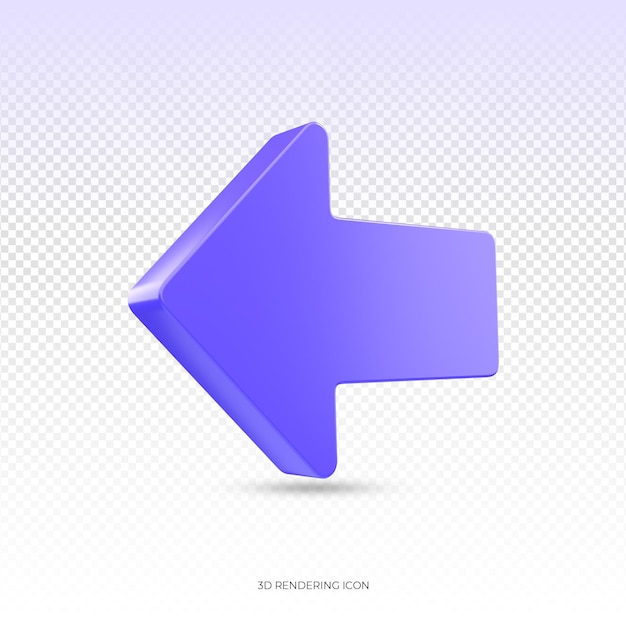 Realistic 3d arrow icon