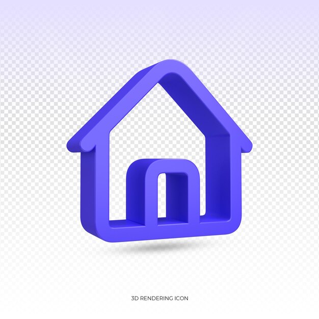 PSD realistic 3d business home icon