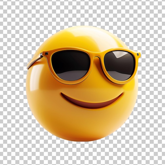 Realistic 3d emoji with interesting smile