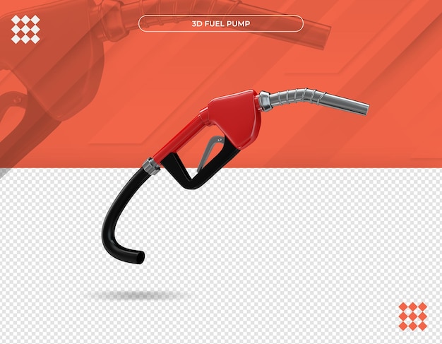 PSD rendering realistico di progettazione della pompa di benzina 3d