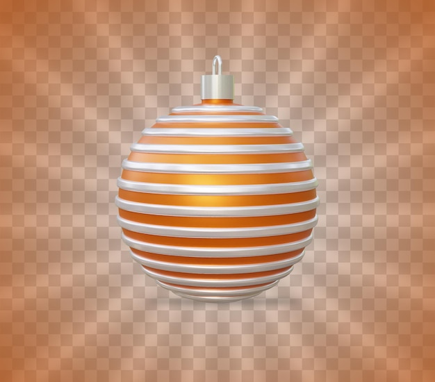 PSD realistic 3d rendering christmas balls