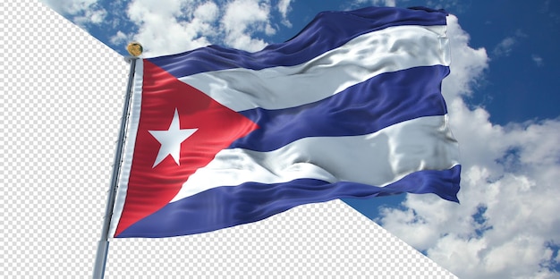 PSD realistic 3d renders cuba transparent