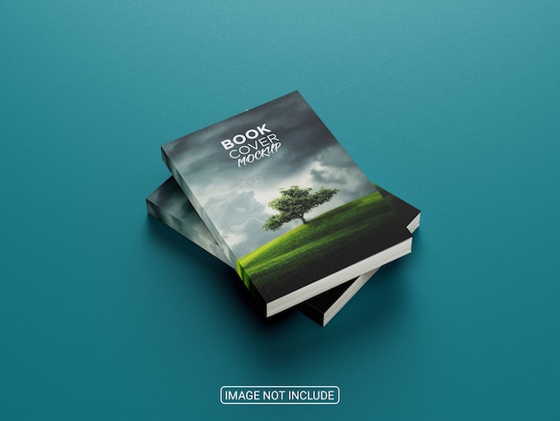 PSD realistic amazing book cover mockup