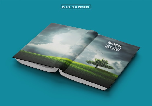 PSD realistic amazing book cover mockup