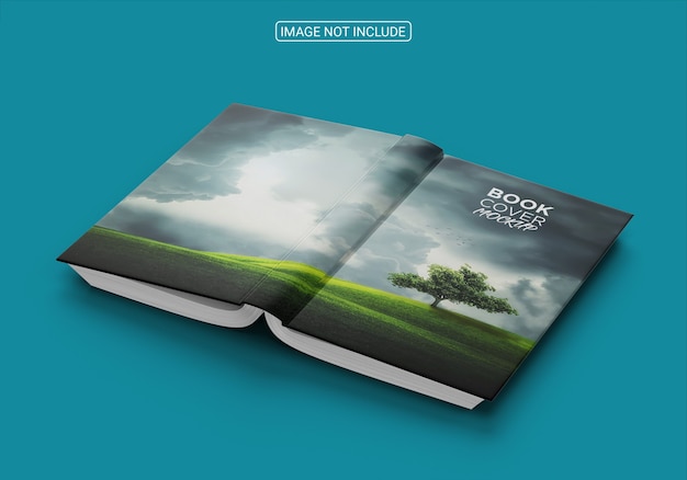 Realistic amazing book cover mockup