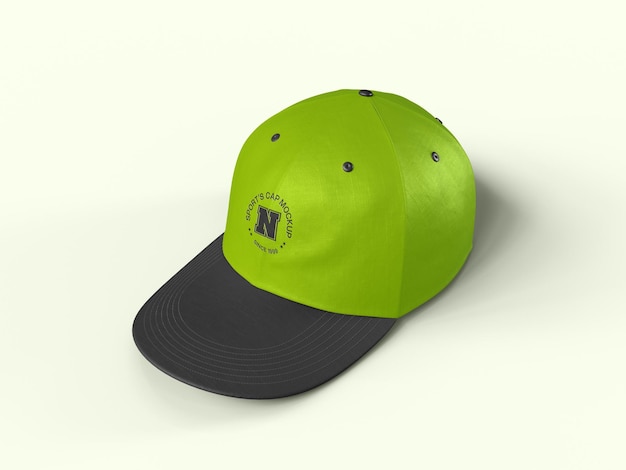 Realistic baseball cap mockup
