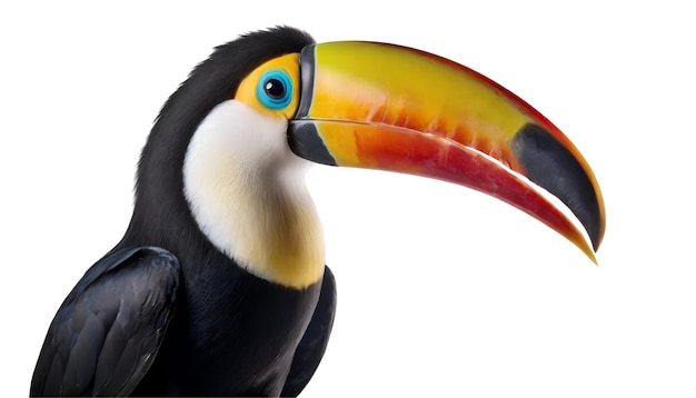 PSD realistic beautiful toucan