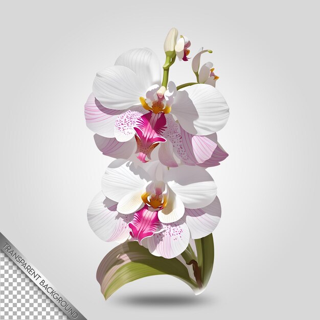 PSD realistic beautifull flowers transparent background