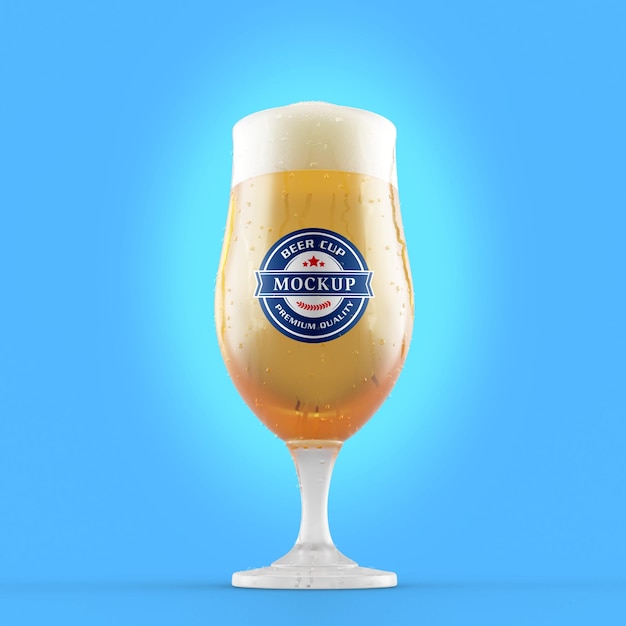 PSD mockup realistico della tazza di birra