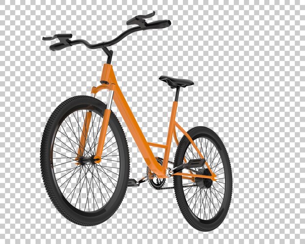 Realistic bike isolated on transparent background 3d rendering illustration