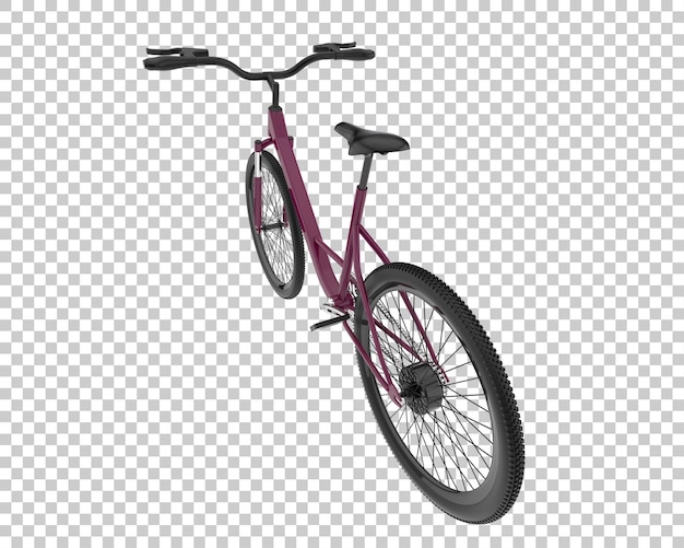 Realistic bike isolated on transparent background 3d rendering illustration