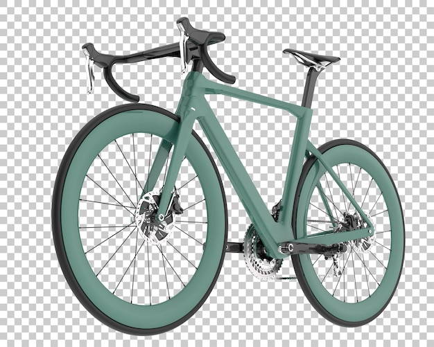 PSD realistic bike isolated on transparent background 3d rendering illustration