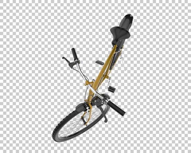 PSD bici realistica isolata su sfondo trasparente 3d rendering illustrazione