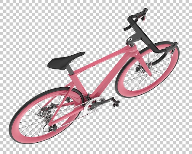Realistic bike isolated on transparent background 3d rendering illustration