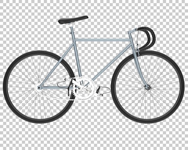 Realistic bike isolated on transparent background 3d rendering illustration