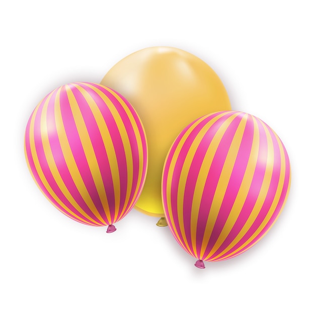 現実的な誕生日のデザイン要素