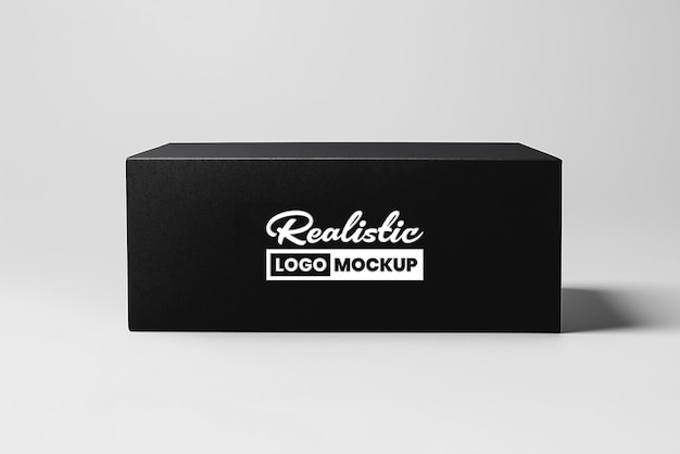 Realistic Black Box Mockup