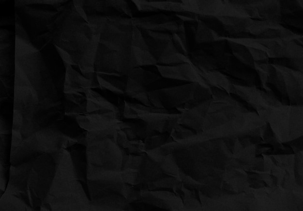 PSD realistic black wrinkled paper