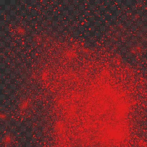 PSD realistic blood splatter effect on transparent background