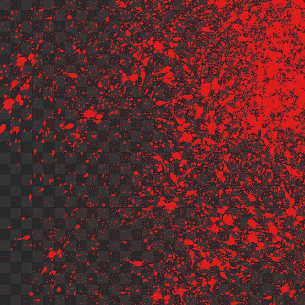 PSD realistic blood splatter effect on transparent background