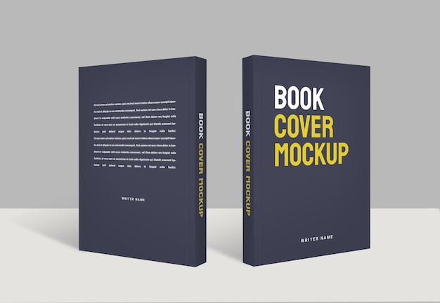 Realistic Book Cover Mockup Template