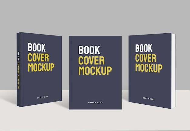 Realistic Book Cover Mockup Template