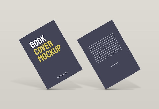 Realistic Book Cover Mockup Template