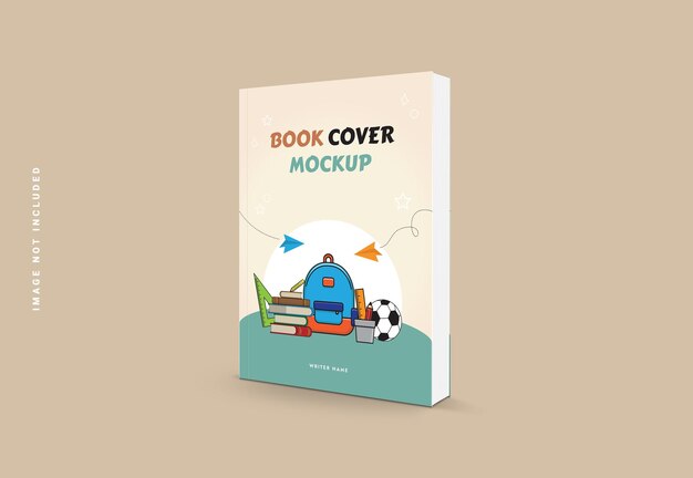 Realistic Book Cover Mockup Template